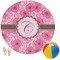 Gerbera Daisy Round Beach Towel (Personalized)