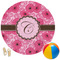 Gerbera Daisy Round Beach Towel (Personalized)