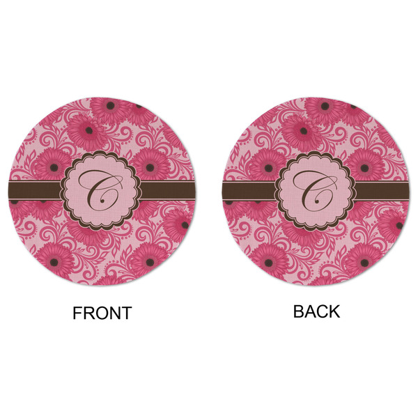 Gerbera Daisy Round Linen Placemats - APPROVAL (double sided)