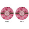 Gerbera Daisy Round Linen Placemats - APPROVAL (double sided)