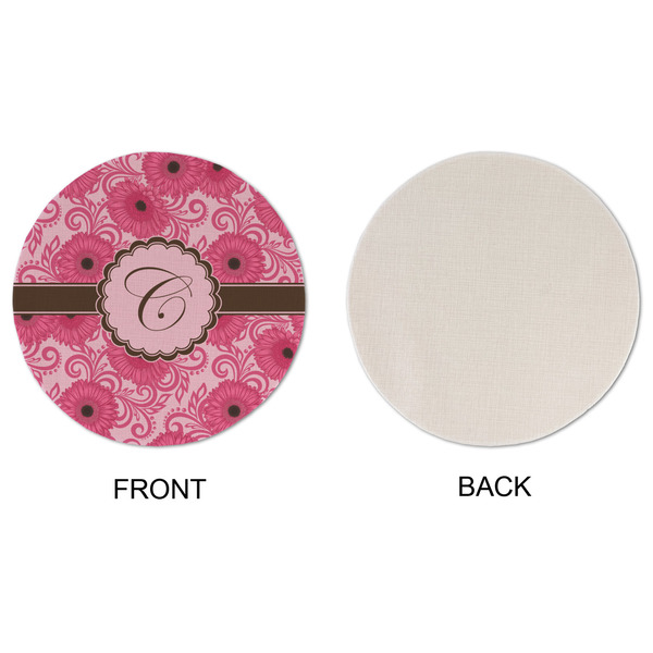 Gerbera Daisy Round Linen Placemats - APPROVAL (single sided)