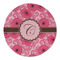 Gerbera Daisy Round Linen Placemats - FRONT (Double Sided)