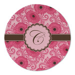 Gerbera Daisy Round Linen Placemat - Single Sided (Personalized)