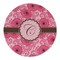 Gerbera Daisy Round Linen Placemats - FRONT (Single Sided)