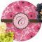 Gerbera Daisy Round Linen Placemats - Front (w flowers)