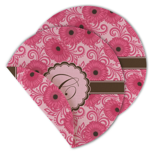Gerbera Daisy Round Linen Placemats - MAIN (Double-Sided)