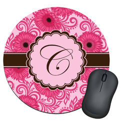 Gerbera Daisy Round Mouse Pad (Personalized)