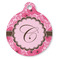 Gerbera Daisy Round Pet ID Tag - Large - Front