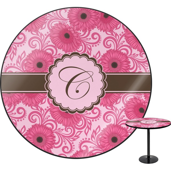Custom Gerbera Daisy Round Table (Personalized)