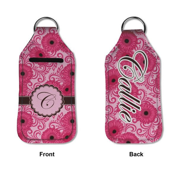 Gerbera Daisy Sanitizer Holder Keychain - Large APPROVAL (Flat)