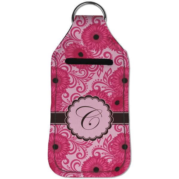 Gerbera Daisy Sanitizer Holder Keychain - Large (Front)