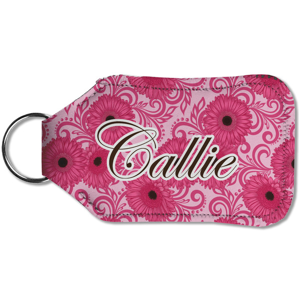 Gerbera Daisy Sanitizer Holder Keychain - Small (Back)