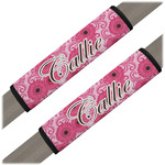 Gerbera Daisy Seat Belt Covers (Set of 2) (Personalized)