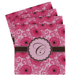 Gerbera Daisy Absorbent Stone Coasters - Set of 4 (Personalized)