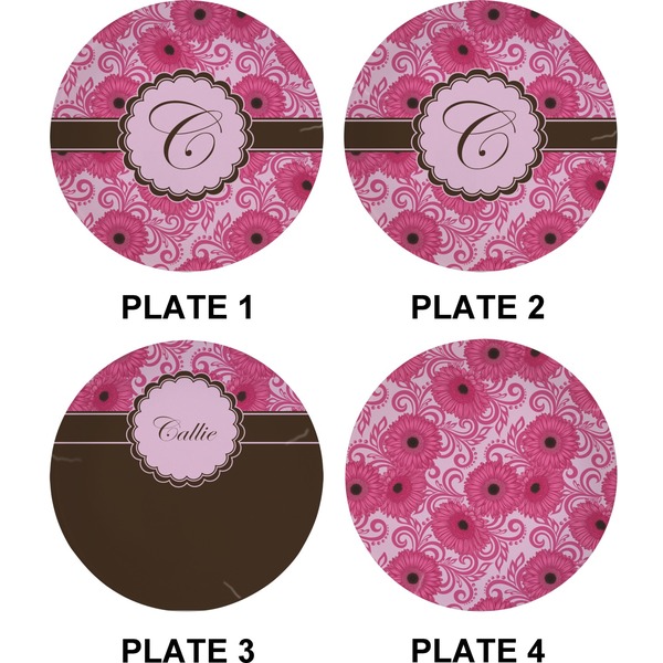 Gerbera Daisy Set of Appetizer / Dessert Plates (Approval)