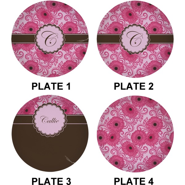 Gerbera Daisy Set of Lunch / Dinner Plates (Approval)