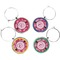 Gerbera Daisy Wine Charms (Set of 4) (Personalized)