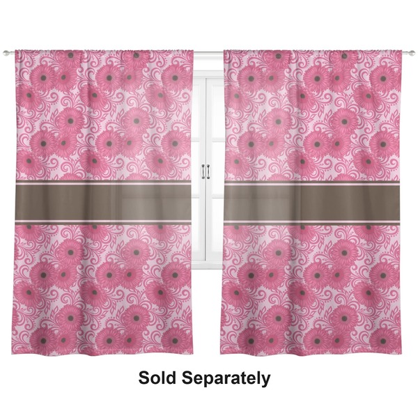 Gerbera Daisy Sheer Curtains