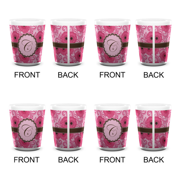 Gerbera Daisy Shot Glass - White - Set of 4 - APPROVAL