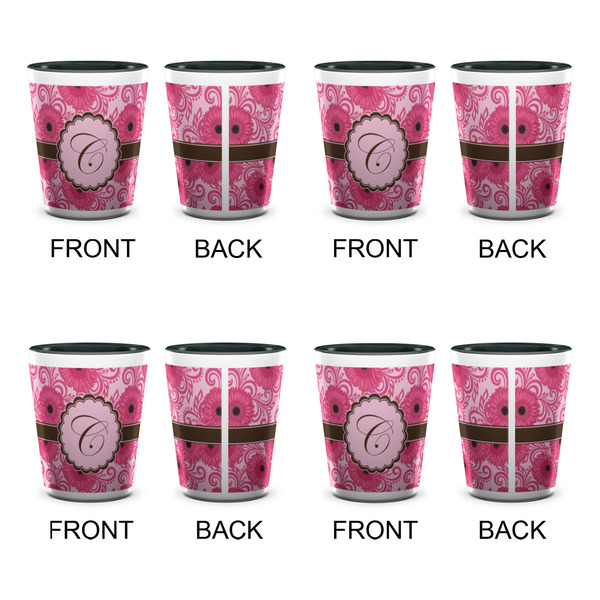 Gerbera Daisy Shot Glassess - Two Tone - Set of 4 - APPROVAL