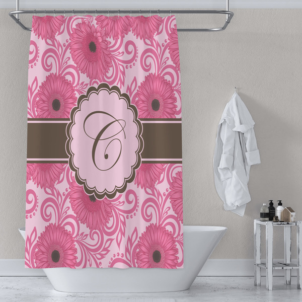 Gerbera Daisy Shower Curtain Lifestyle