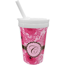 Gerbera Daisy Sippy Cup with Straw (Personalized)