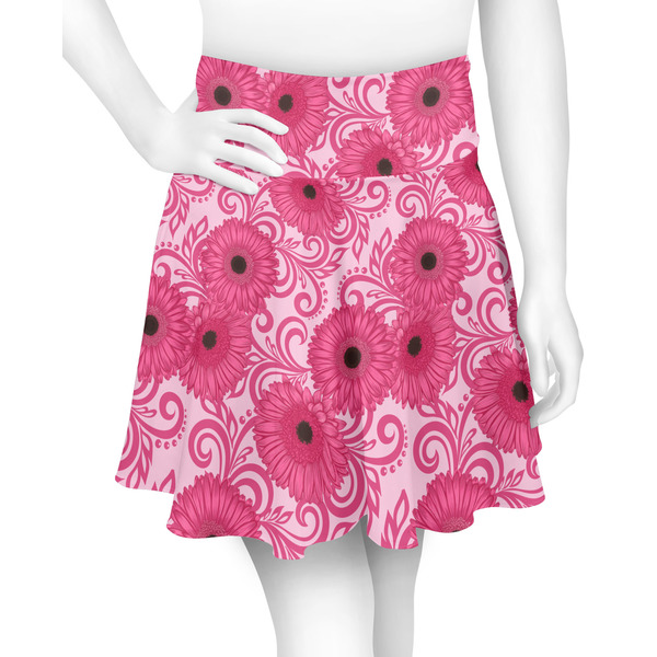 Custom Gerbera Daisy Skater Skirt - Large