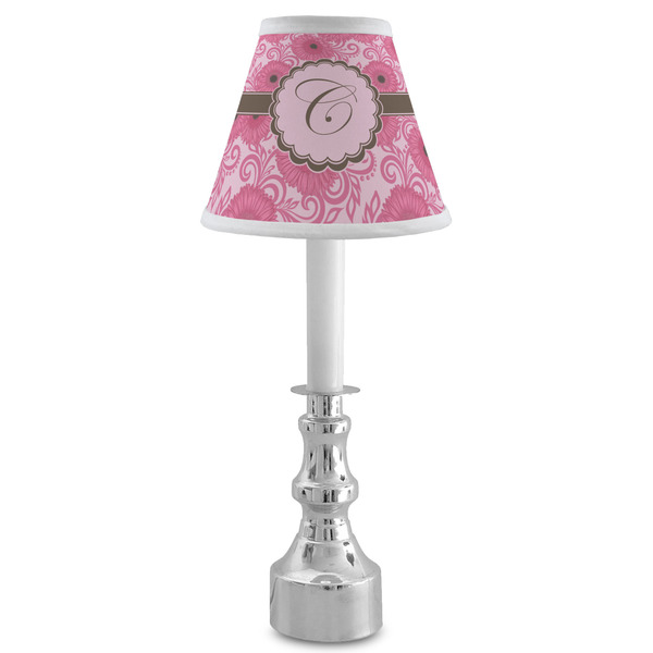 Gerbera Daisy Small Chandelier Lamp - LIFESTYLE (on candle stick)