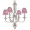 Gerbera Daisy Small Chandelier Shade - LIFESTYLE (on chandelier)