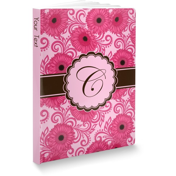 Custom Gerbera Daisy Softbound Notebook (Personalized)