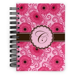 Gerbera Daisy Spiral Notebook - 5x7 w/ Initial