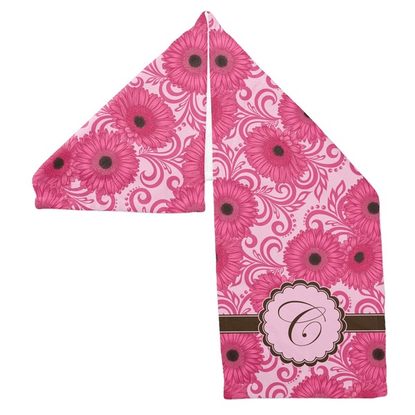 Gerbera Daisy Sports Towel Folded - Both Sides Showing
