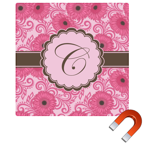 Custom Gerbera Daisy Square Car Magnet - 10" (Personalized)
