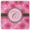 Gerbera Daisy Square Rubber Backed Coaster (Personalized)