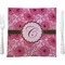 Gerbera Daisy 9.5" Glass Square Lunch / Dinner Plate- Single or Set of 4 (Personalized)