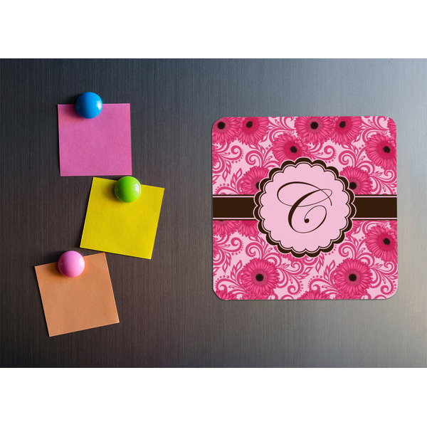 Gerbera Daisy Square Fridge Magnet - LIFESTYLE