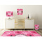 Gerbera Daisy Square Wall Decal Wooden Desk