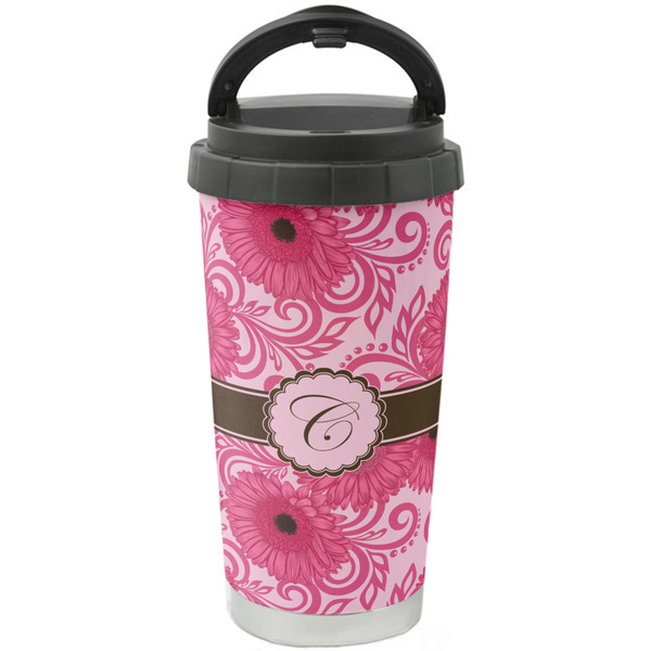 Custom Gerbera Daisy Stainless Steel Coffee Tumbler (Personalized)