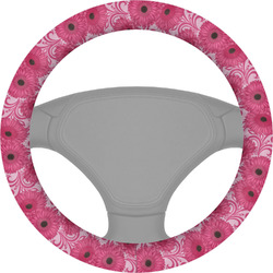 Gerbera Daisy Steering Wheel Cover (Personalized)