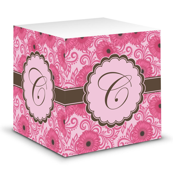 Custom Gerbera Daisy Sticky Note Cube (Personalized)
