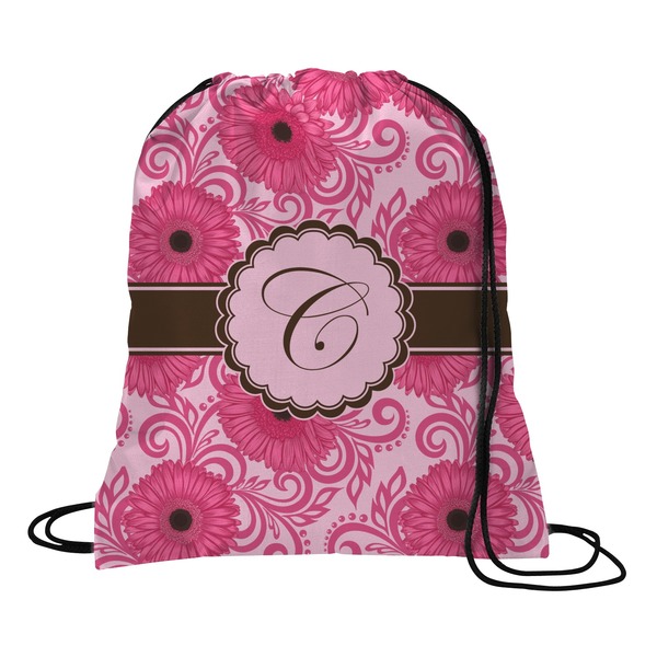 Custom Gerbera Daisy Drawstring Backpack - Medium (Personalized)