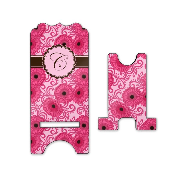 Gerbera Daisy Stylized Phone Stand - Front & Back - Small