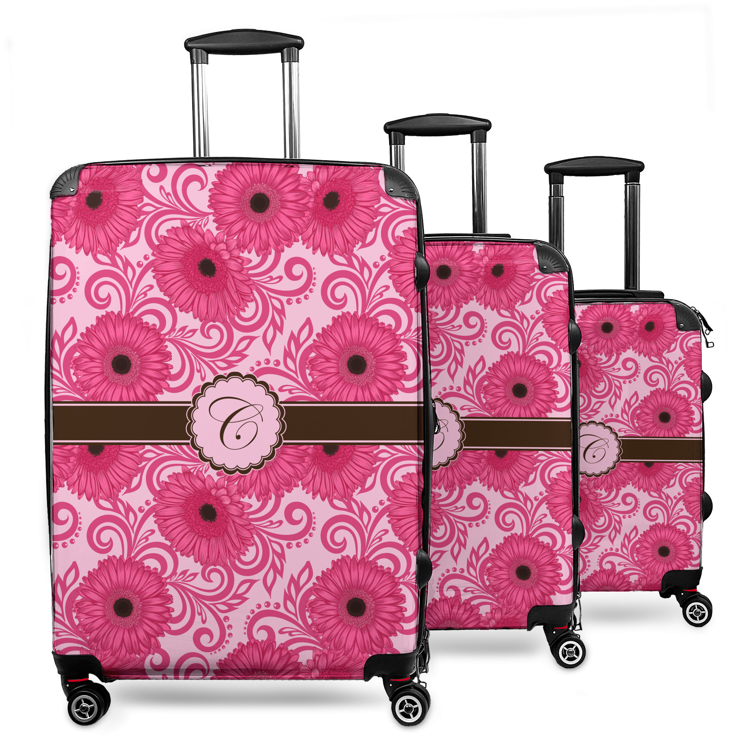 ジェル＆スプレーケース　ピンクタイダイmix       ズパゲッティ Custom Gerbera Daisy 3 Piece Luggage Set - 20