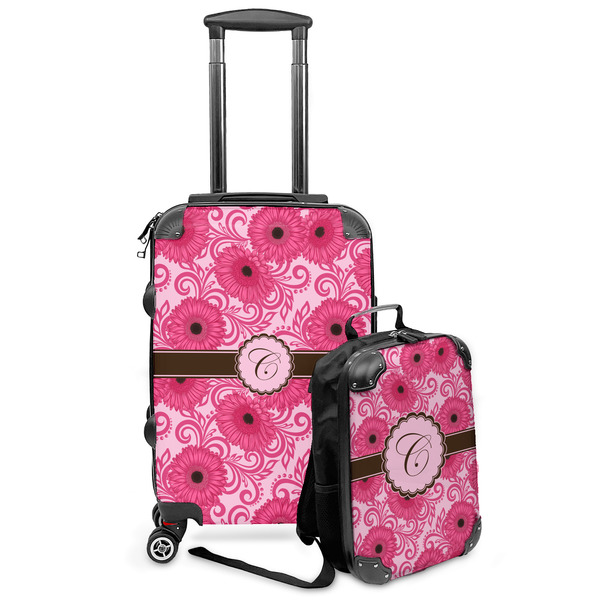 Custom Gerbera Daisy Kids 2-Piece Luggage Set - Suitcase & Backpack (Personalized)