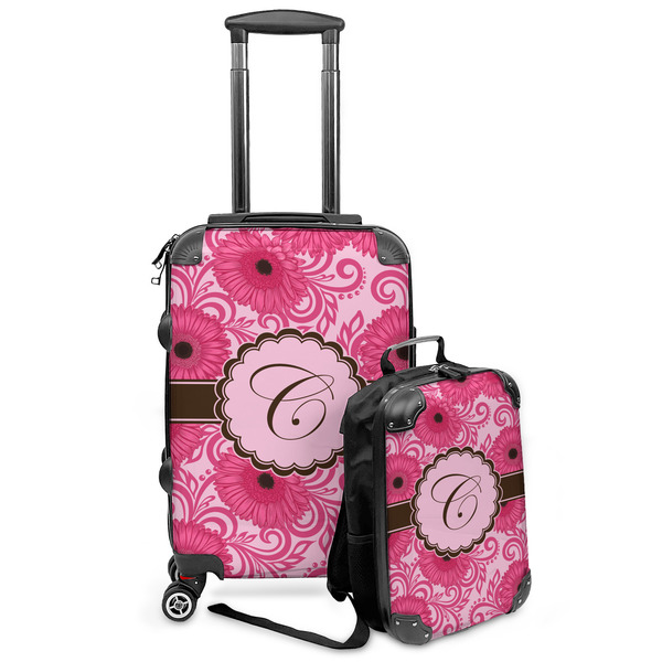 Custom Gerbera Daisy Kids 2-Piece Luggage Set - Suitcase & Backpack (Personalized)