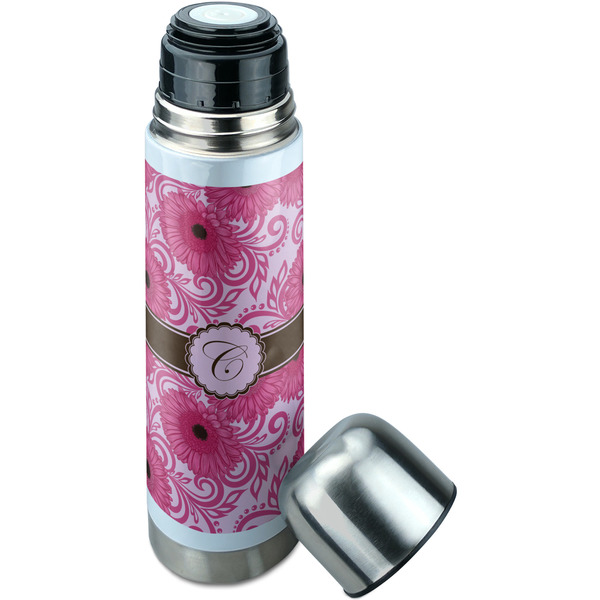 Gerbera Daisy Thermos - Lid Off