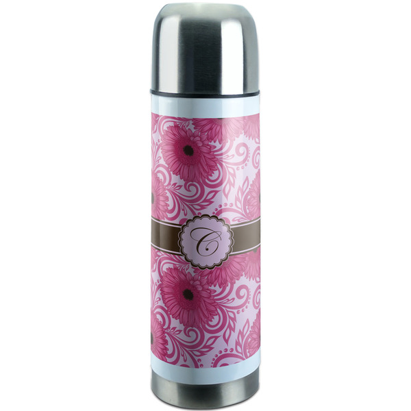 Custom Gerbera Daisy Stainless Steel Thermos (Personalized)
