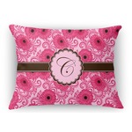Gerbera Daisy Rectangular Throw Pillow Case - 12"x18" (Personalized)