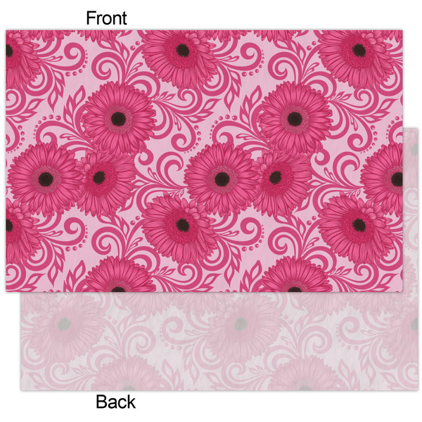 Gerbera Daisy Tissue Paper - Heavyweight - XL - Front & Back