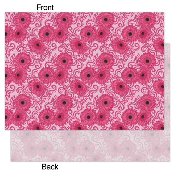 Gerbera Daisy Tissue Paper - Lightweight - Large - Front & Back